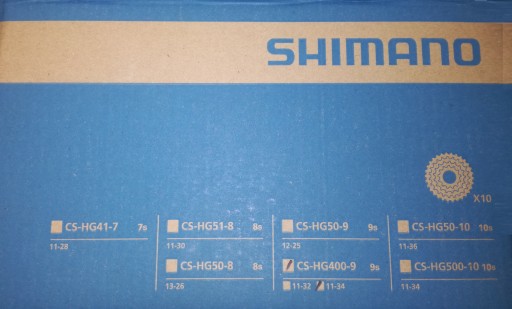 КАССЕТНАЯ 9-скоростная SHIMANO CS-HG400 11-34T ALIVIO/DEORE