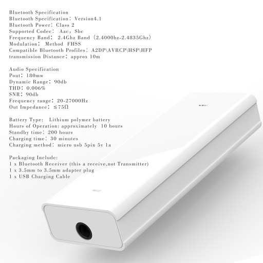 Odbiornik Wzmacniacz słuchawkowy Akumulator HIFI