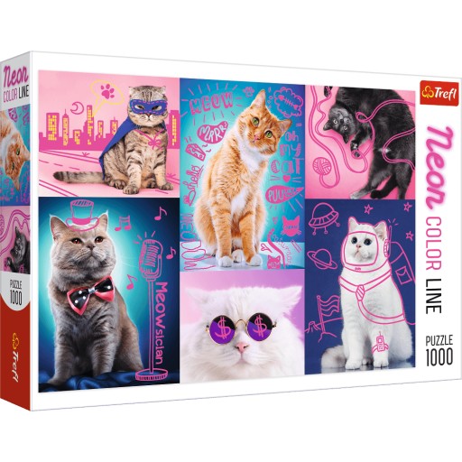 PUZZLE 1000 SUPER KOTY NEON 10581 TREFL