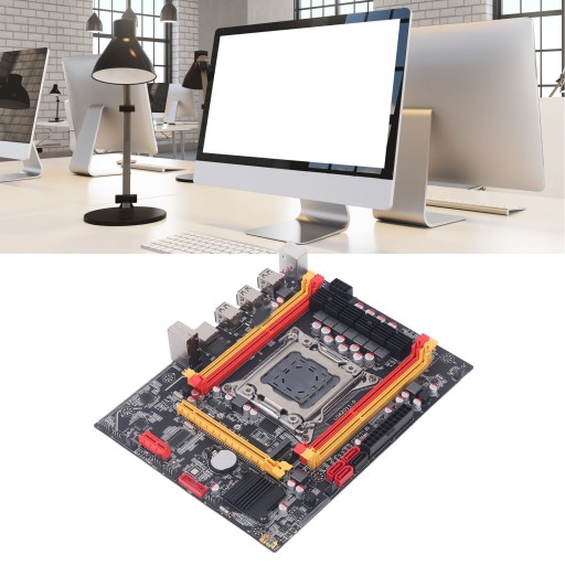 Материнская плата компьютера X79 V2 LGA2011 CPU 4 DDR3 USB2.0 SATA PCIE M.2 02