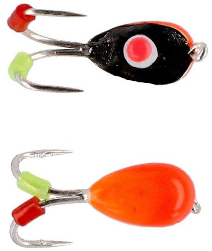 Mormyszka Mikado Ice Bug Kolor Pomarańczowo czarny