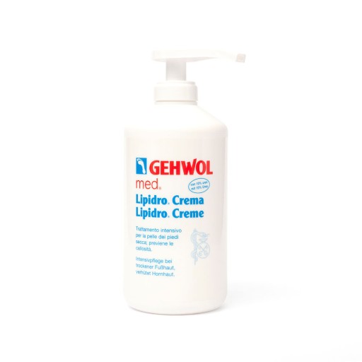 Крем для ног GEHWOL LIPIDRO-CREME 500 мл с дозировкой.