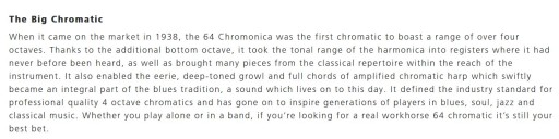 Harmonijka Chromonica 280/ 64 stroiki 4 oktawy/C3-D7 klucz C Hohner