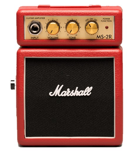 МОБИЛЬНЫЙ КОМБИНИРОВАННЫЙ ГИТАРНЫЙ УСИЛИТЕЛЬ MARSHALL MS2 RED ДЛЯ ЭЛЕКТРИЧЕСКОЙ ГИТАРЫ