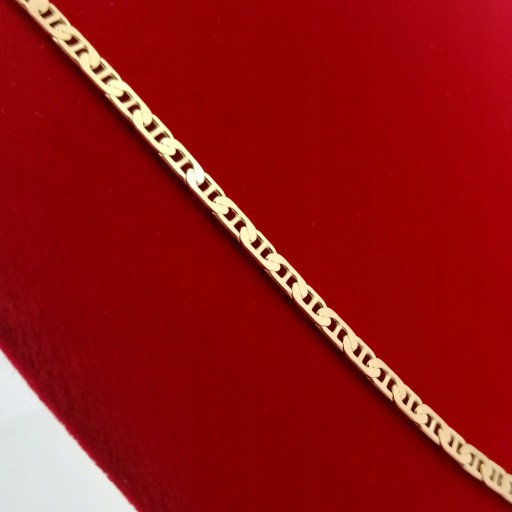 ZŁOTY ŁAŃCUSZEK DAMSKI GUCCI SREBRO 925/585 PREZENT DLA NIEJ, KOBIETY, MAMY