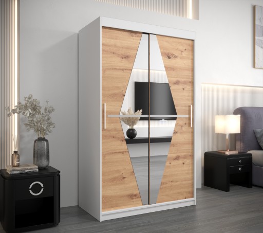 Szafa przesuwna do salonu nowoczesna B 120 cm