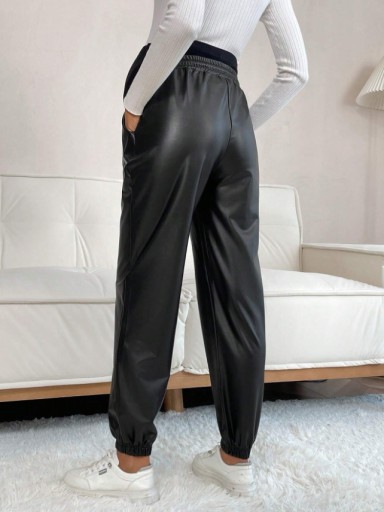 SHEIN БРЮКИ ДЛЯ МАТЕРИ ИЗ ИСКУССТВЕННОЙ КОЖИ 44 LRA