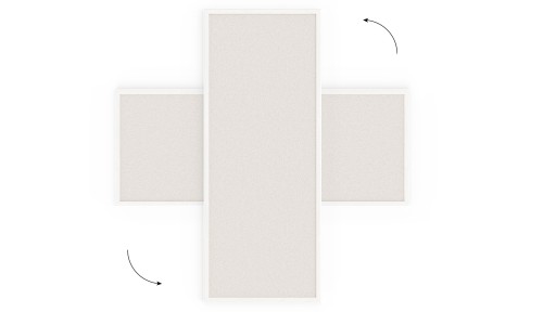 Tablica korkowa biały kolor korka 100x40 cm rama drewniana BIAŁA