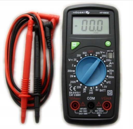 HOGERT HT1E602 ЦИФРОВОЙ МУЛЬТИМЕТР С ЖК-дисплеем