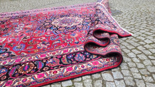 ПЕРСИДСКИЙ КОВЕР С СЕТКОЙ ПОДПИСЬЮ R.WOVEN IRAN 260/360
