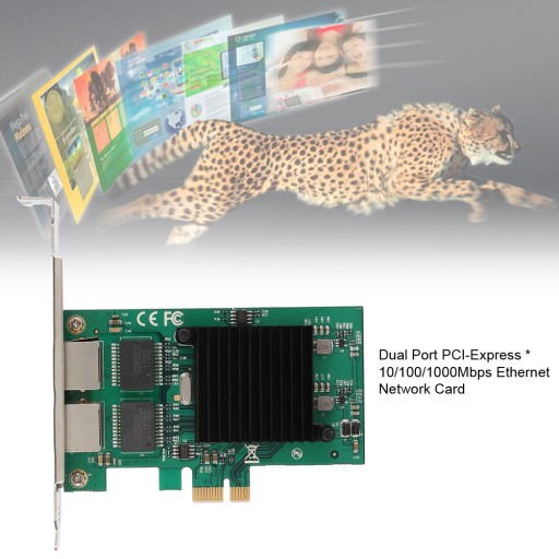 Двухпортовая сетевая карта Gigabit Ethernet PCI-E