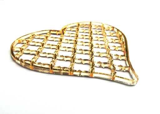 MDK Serduszko, serce ornament 15 cm lustro [wz.6]
