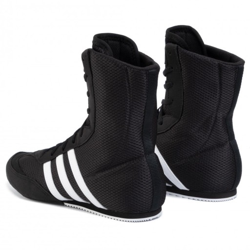 ТРЕНИРОВОЧНЫЕ ВЫСОКИЕ БОКСЕРСКИЕ КРОССОВКИ ADIDAS BOX HOG 2 FX0561, ЧЕРНЫЕ, размер 42 2/3