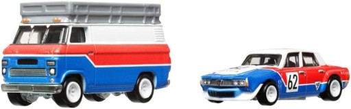 HOT WHEELS PREMIUM 2021 '70 ROVER P6 GROUP 2 + HW RALLY HAULER #55 HKF45