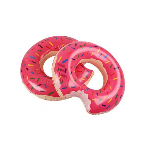 KOŁO DMUCHANE DO PŁYWANIA TRUSKAWKOWY PĄCZEK DONUT 65 cm #80