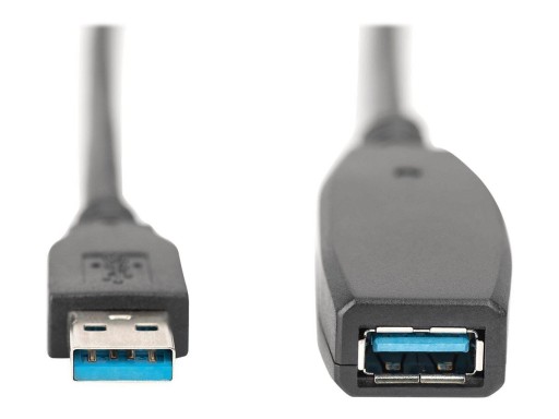Удлинительный кабель DIGITUS USB 3.0 SuperSpeed ​​Type USB A/A M/F активный, черный