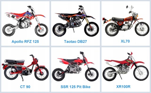 Кик-стартер 110cc 125cc 150cc пит-байк для бездорожья