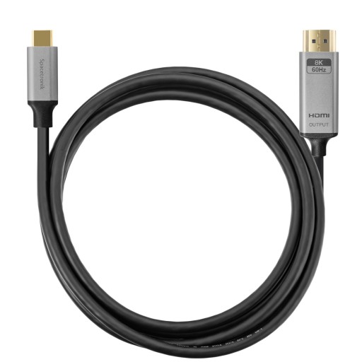 Kabel Złącze USB-C 3.1 HDMI 8K Przewód Spacetronik Adapter KCH-SPA010 1m