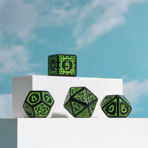 DRUID ZIEMI ZESTAW 7 KOŚCI KOSTEK RPG
