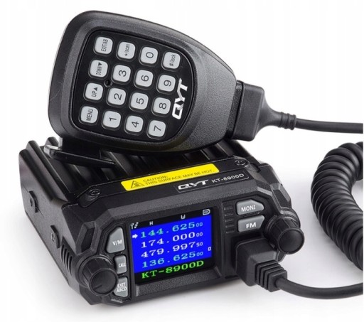 QYT KT-8900D 25 Вт ОВЧ/УВЧ МОБИЛЬНАЯ РАДИОСТАНЦИЯ DUOBANDER