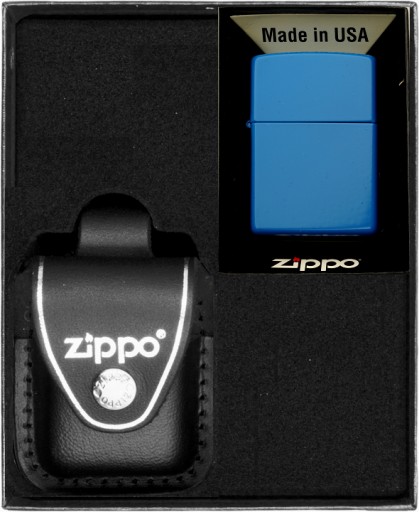 Подарочный набор ZIPPO SKY BLUE MATTE*№3