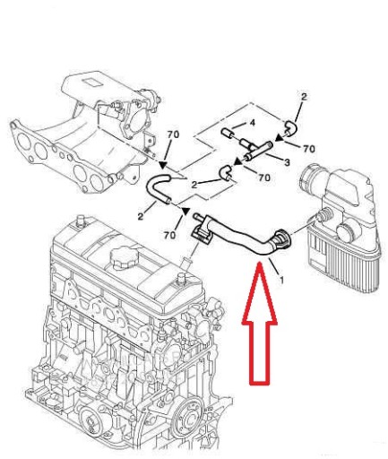 ШЛАНГ ШЛАНГ BERLINGO XSARA PARTNER 1.4