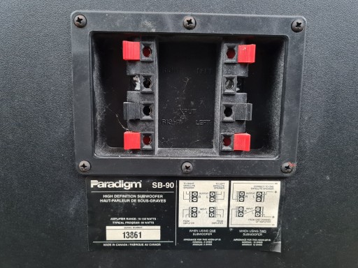 Paradigm SB-90 - subwoofer aktywny