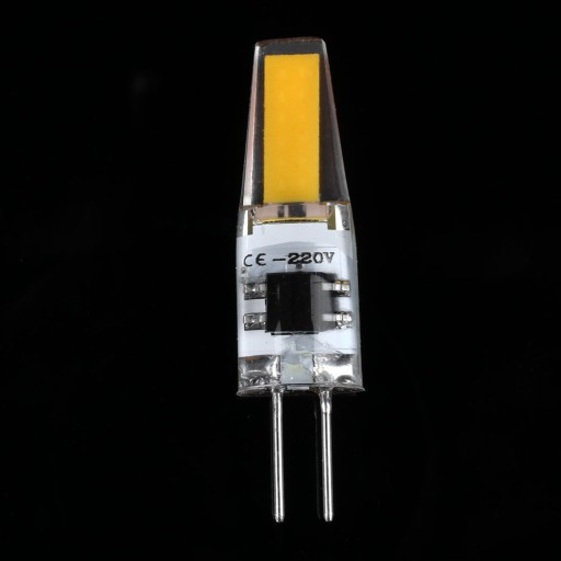 G4 Żarówka LED COB 6W 12V - biała ciepła, MINI