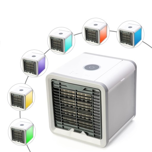 KLIMATYZATOR przenośny mini klimatyzacja LED USB