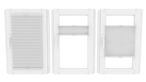 НЕИНВАЗИВНЫЕ РУЛЕТНЫЕ ШТОРЫ ПЛИССИРОВАННЫЕ ПЛАСТИНЫ 105x220