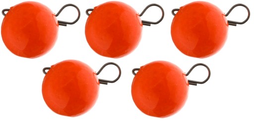 Czeburaszka Ołowiana Flagman Swing Ball Head Orange 14g 5szt