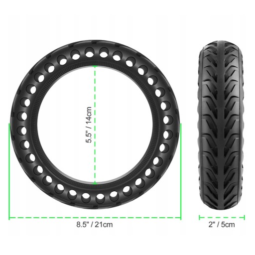 ШИНЫ ДЛЯ СКУТЕРА 8,5 ДЮЙМОВ ТВЕРДАЯ РЕЗИНОВАЯ ШИНА ДЛЯ ЭЛЕКТРИЧЕСКОГО СКУТЕРА