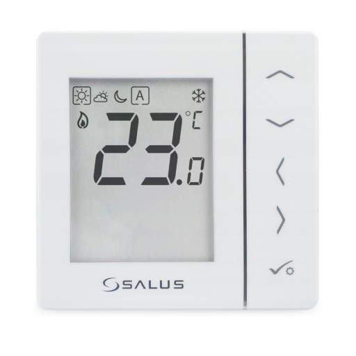 ПРОВОДНОЙ РЕГУЛЯТОР СУТОЧНОЙ ТЕМПЕРАТУРЫ SALUS VS35W, БЕЛЫЙ