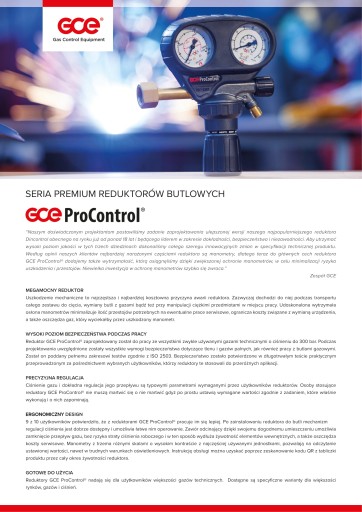 РЕДУКТОР АЗОТА GCE PROCONTROL 200 бар / 10 бар