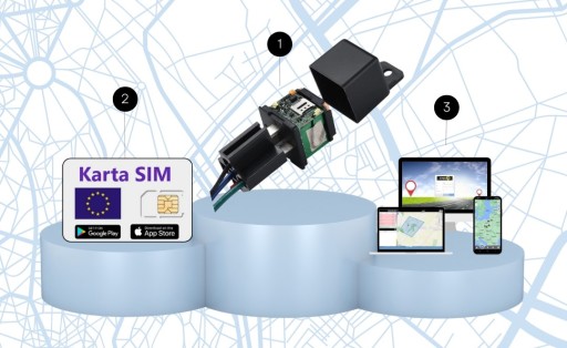 LOKALIZATOR GPS Auta Pojazdu Samochodu Ukryty w Przekaźniku Bez Abonamentu