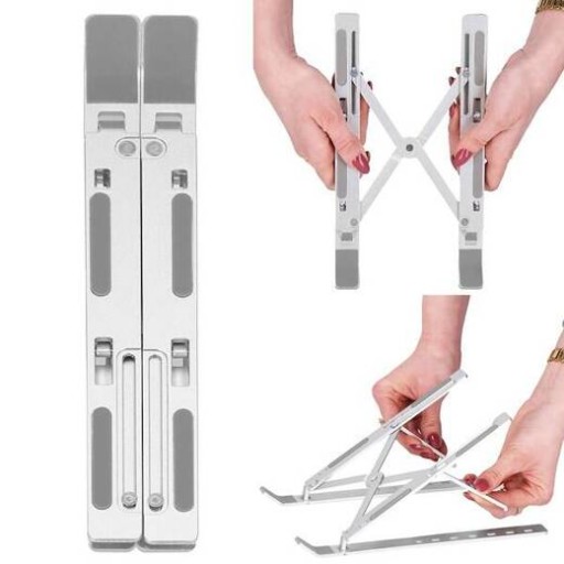 Stojak Na Laptopa Stojak Chłodzący Z Aluminium Składany Regulowany Etui