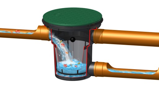 D400 Переливной фильтр для дождевой воды Aquabin