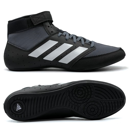 КРОССОВКИ ДЛЯ ТРЕНИРОВОК ДЛЯ БОРЬБЫ ADIDAS MAT HOG 2.0, ЧЕРНЫЕ, размер 40 2/3