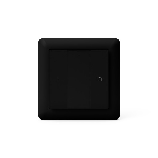 Настенная кнопка Heatit Z-Push 2x черная Z-wave