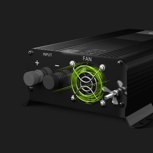 Przetwornica samochodowa PRO GreenCell inwerter 12V 500W 1000W Sinus USB