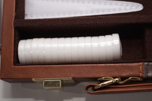 BACKGAMMON TRYKTRAK podróżn skóra syntetyczna gra planszowa dla dwoja