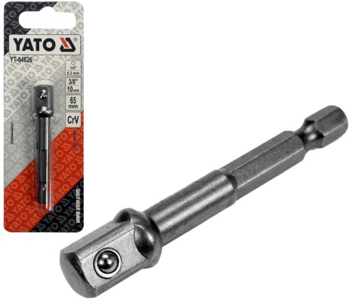 YATO PRZEJŚCIÓWKA ADAPTER HEX DO NASADEK 3/8 6,5cm