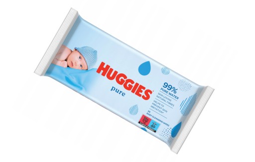 Влажные салфетки Huggies Pure 56 шт. 99% чистая вода