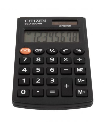 Калькулятор карманный CITIZEN SLD-200NR черный