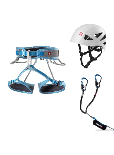 Ocun Via Ferrata Twist Eco Captur Pro комплект via Ferrata серый/синий M-L