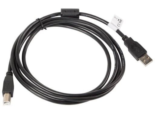 КАБЕЛЬ LANBERG USB-A->B 2.0 1,8 М ЧЕРНЫЙ ФЕРРИТ