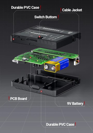 КАБЕЛЬНЫЙ ТЕСТЕР ТЕСТЕР СЕТЕВЫХ КАБЕЛЕЙ RJ45 И RJ11 UTP/STP AMPCOM