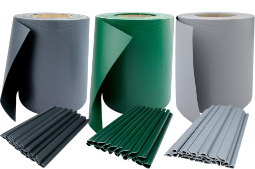 УФ панель FENCE TAPE PANEL COVER панели для забора графит 175м КЛИПЫ