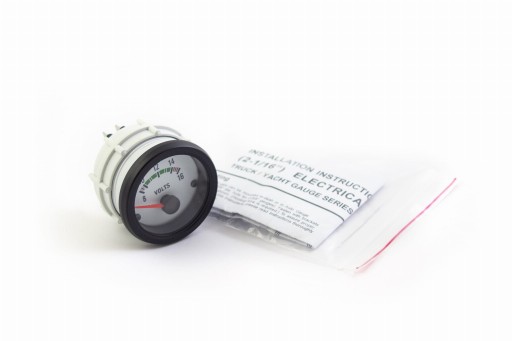 Auto Gauge VDO Белый Вольтметр - ВОЛЬТМЕТР ИНДИКАТОР ЧАСОВ 52 мм