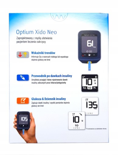 Глюкометр OPTIUM XIDO NEO ПОЛЬША ДИСТРИБЬЮЦИЯ 24 МЕСЯЦА ГАРАНТИИ
